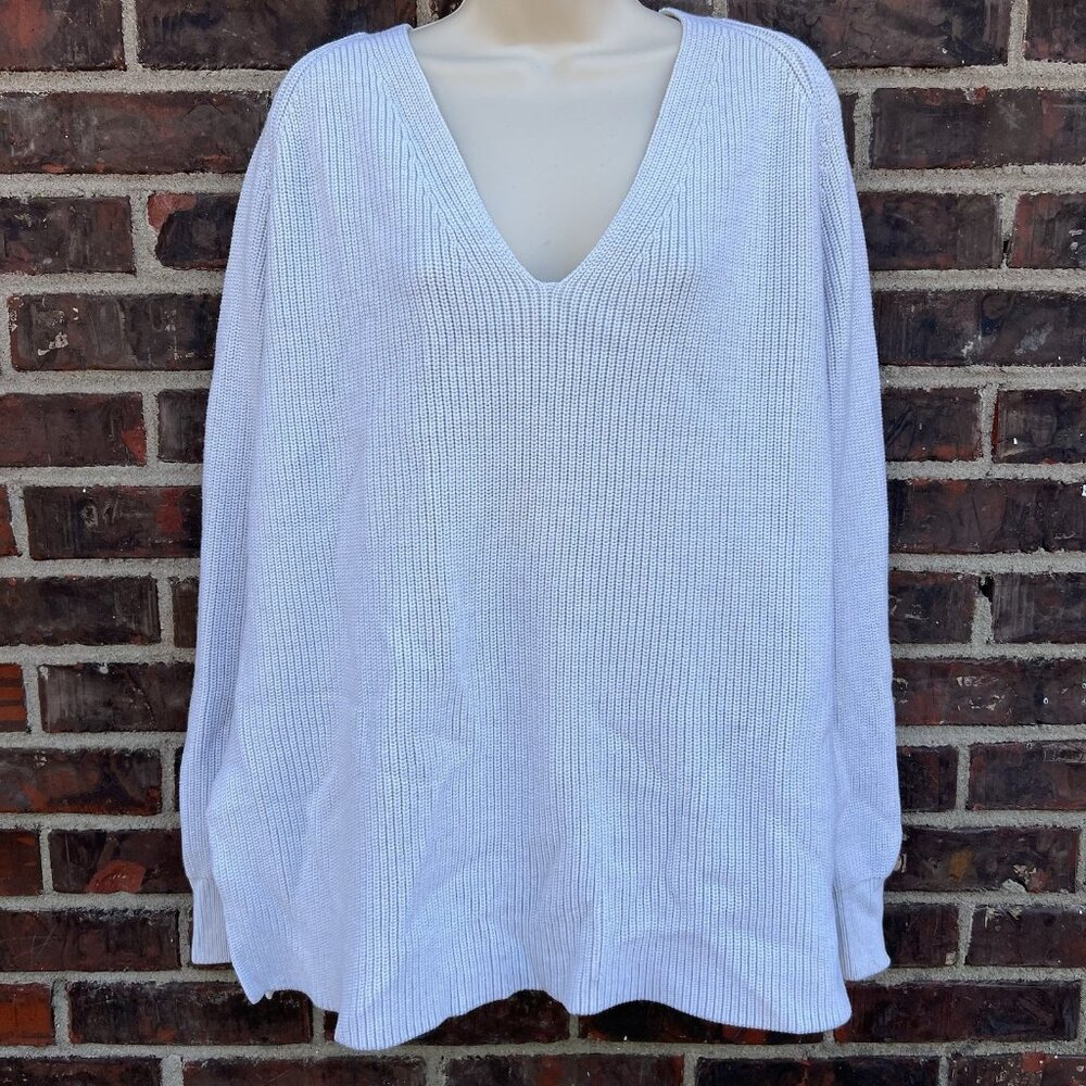 Athleta 354141-00 Switchback Pullover Sweater Size Medium Ivory STAINED